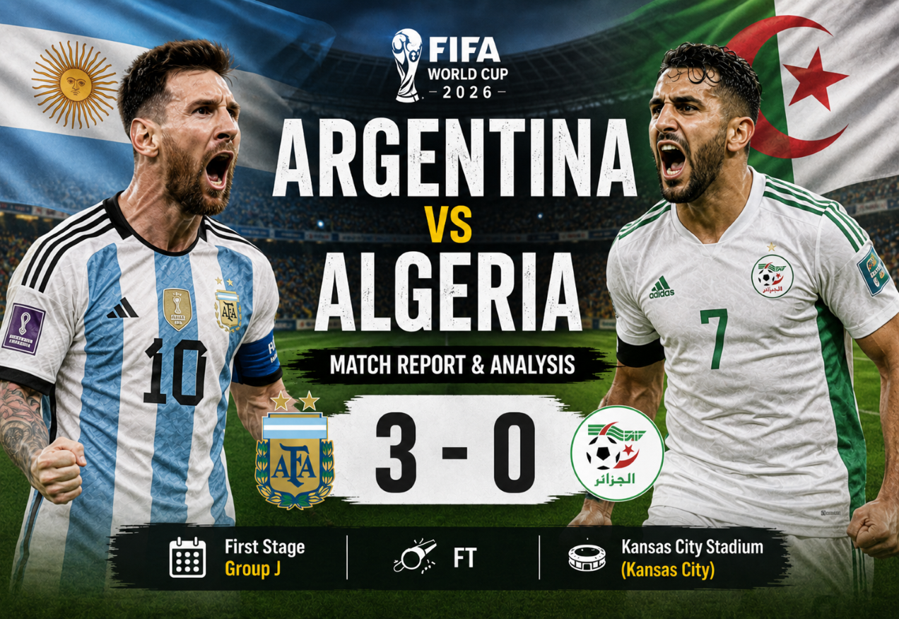 Argentina 3-0 Algeria: World Champions Make Powerful Start in Group J at FIFA World Cup 2026