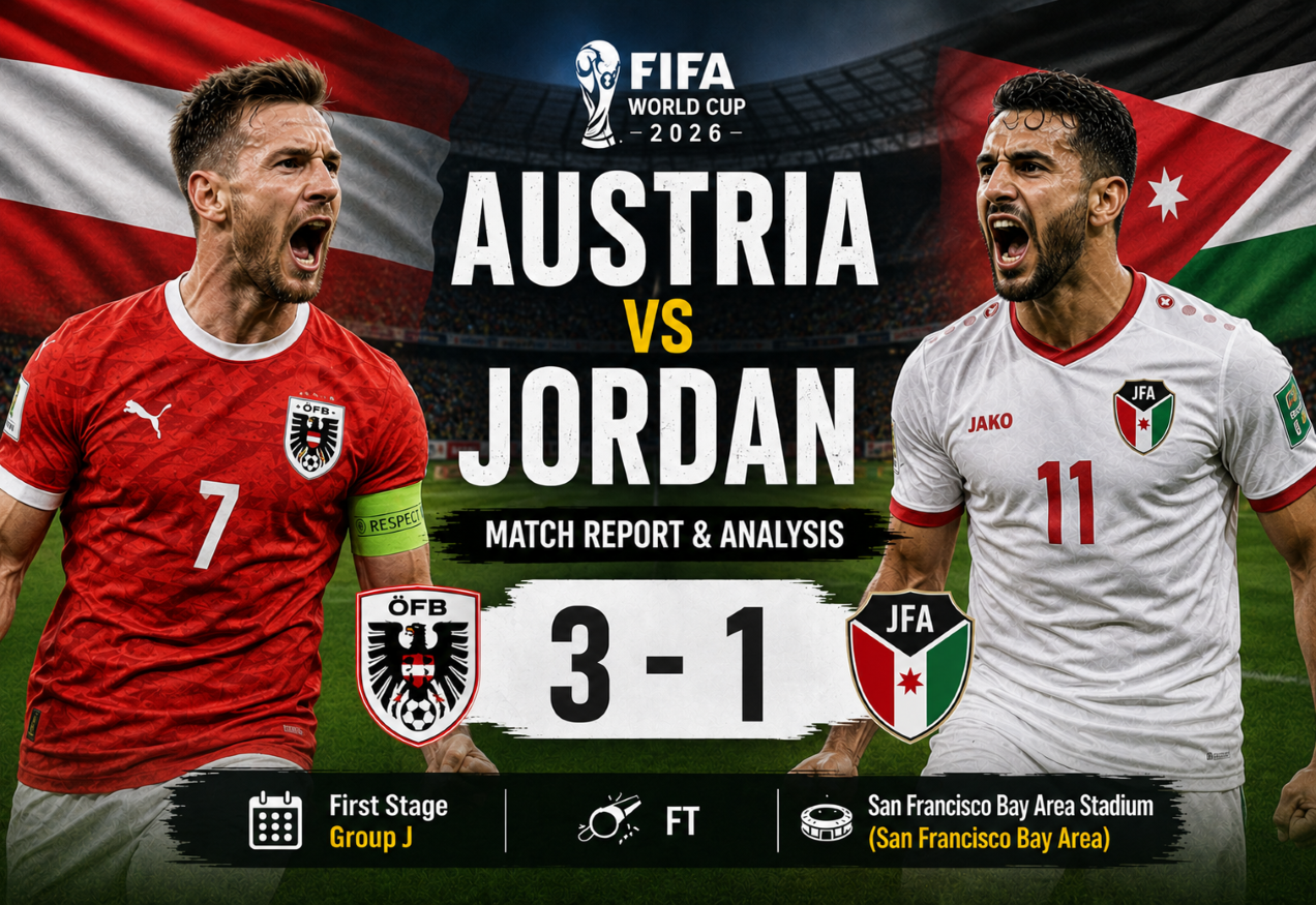 Austria 3-1 Jordan: Impressive Austrian Victory Strengthens Group J World Cup Ambitions
