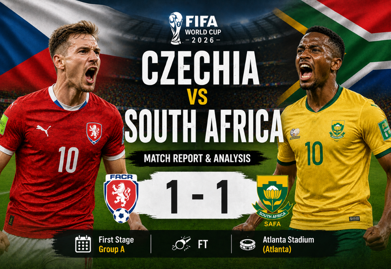 Czechia 1-1 South Africa: Points Shared in Hard-Fought Group A Battle