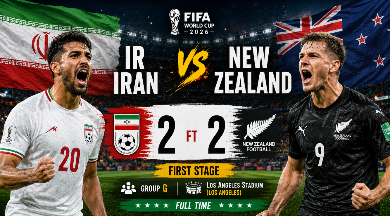 IR Iran 2-2 New Zealand: Thrilling Group G Draw Delivers One of the World Cup’s Best Matches