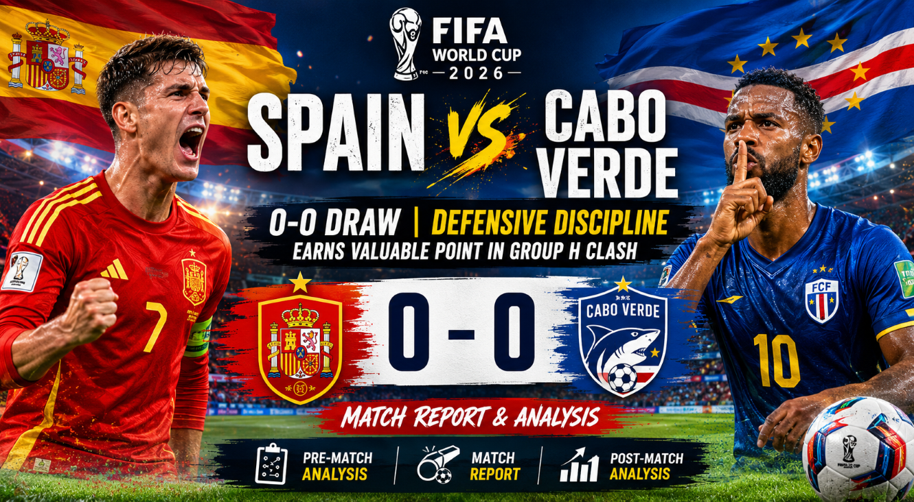Spain 0-0 Cabo Verde: Defensive Discipline Earns Valuable Point in Group H Clash