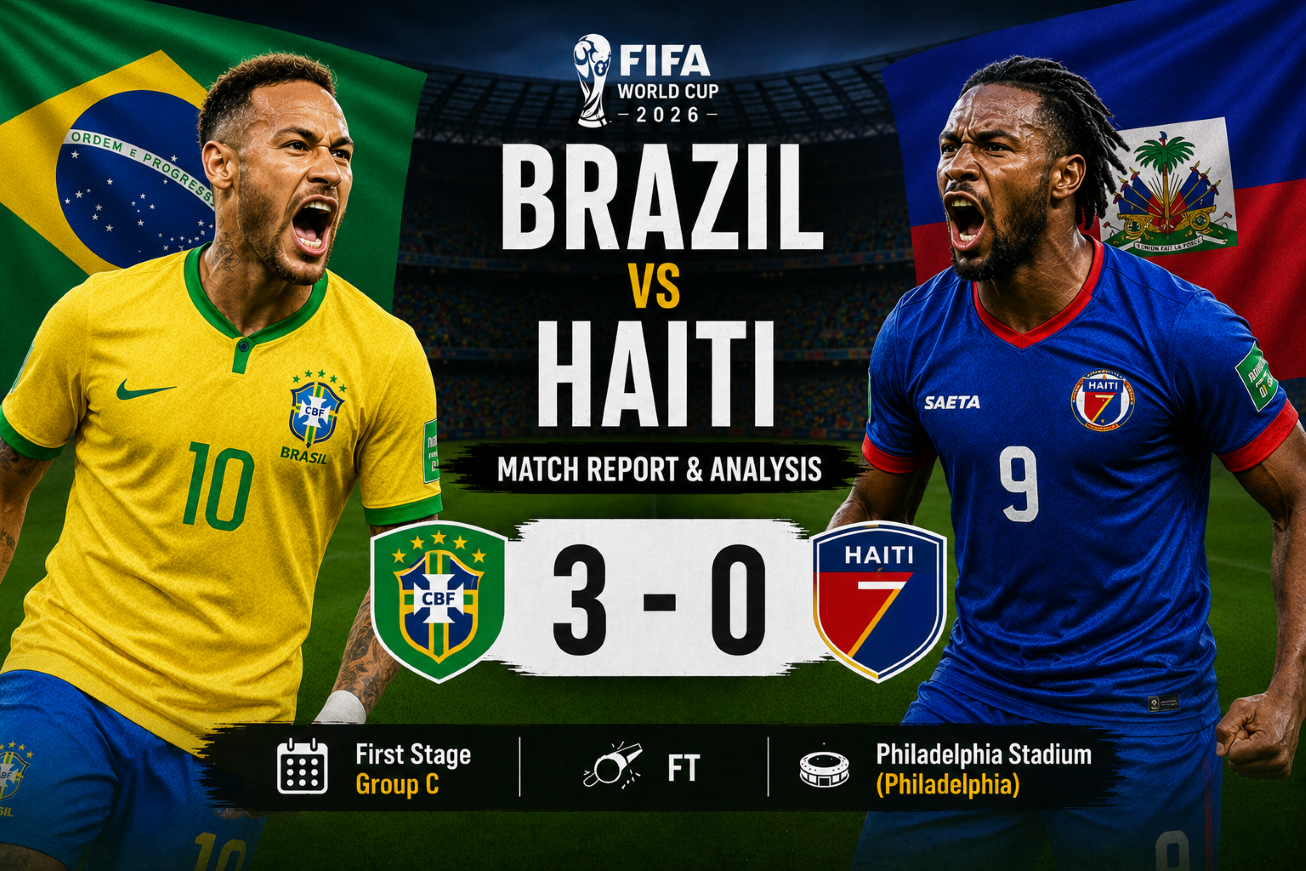 Brazil 3-0 Haiti: Dominant Display Powers Brazil to Victory in Group C