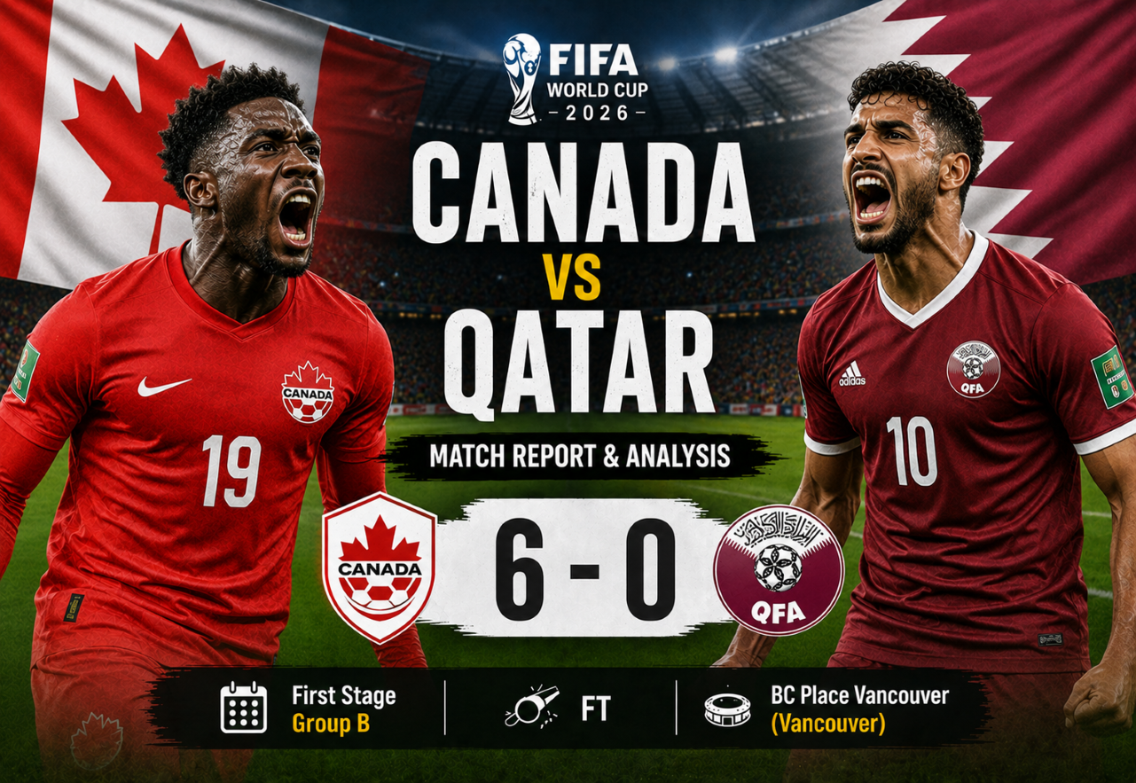 Canada 6-0 Qatar: Hosts Deliver Statement Victory in Group B Showdown