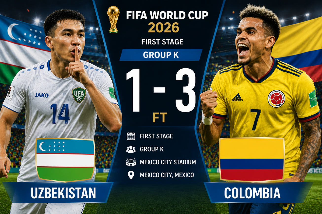 Colombia 3-1 Uzbekistan: South American Side Opens Group K Campaign with Convincing Victory